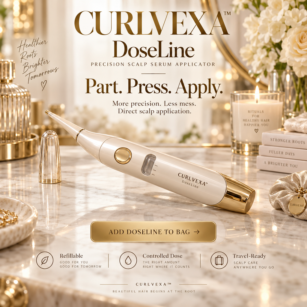 CURLVEXA™ DoseLine | Precision Scalp Serum Applicator