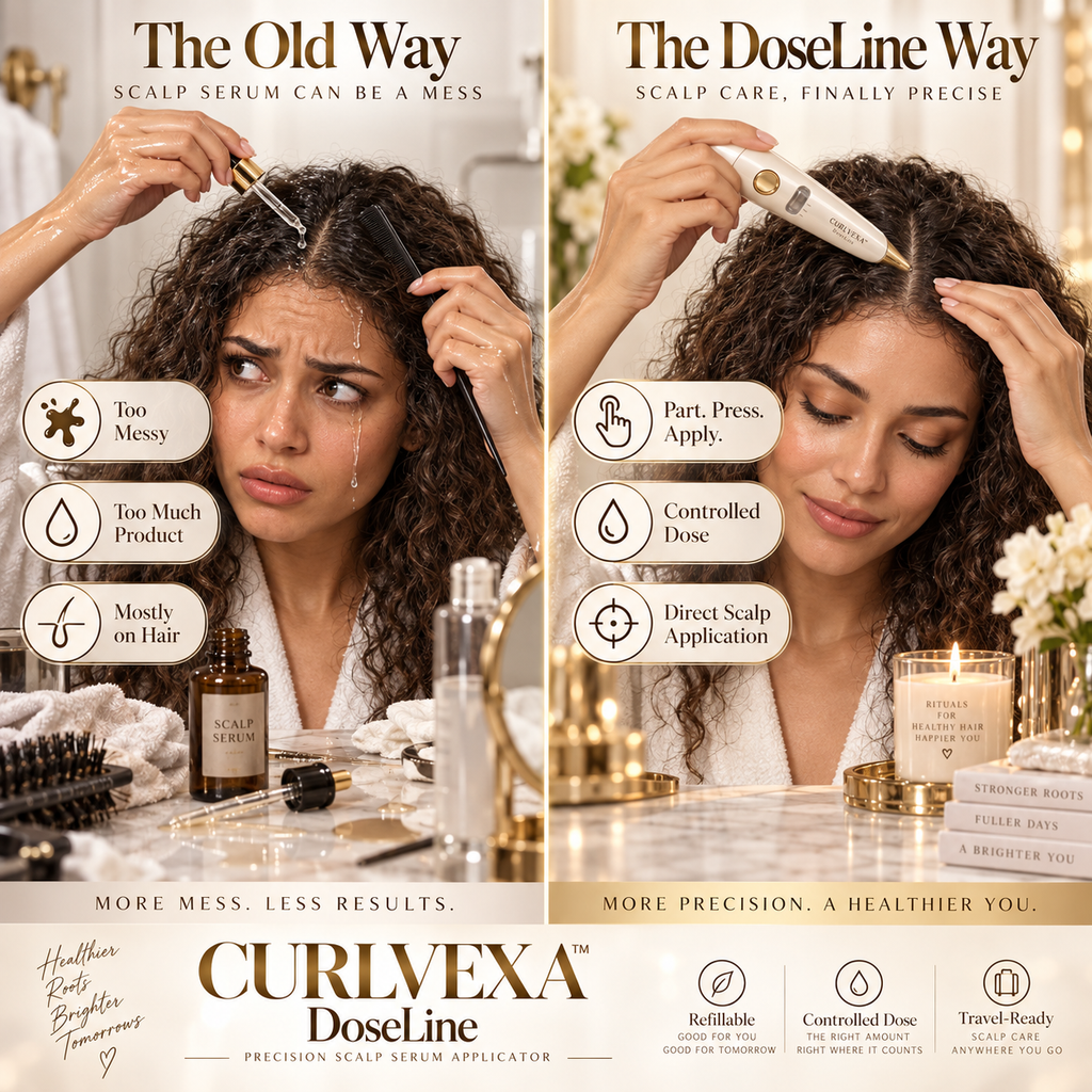 CURLVEXA™ DoseLine | Precision Scalp Serum Applicator