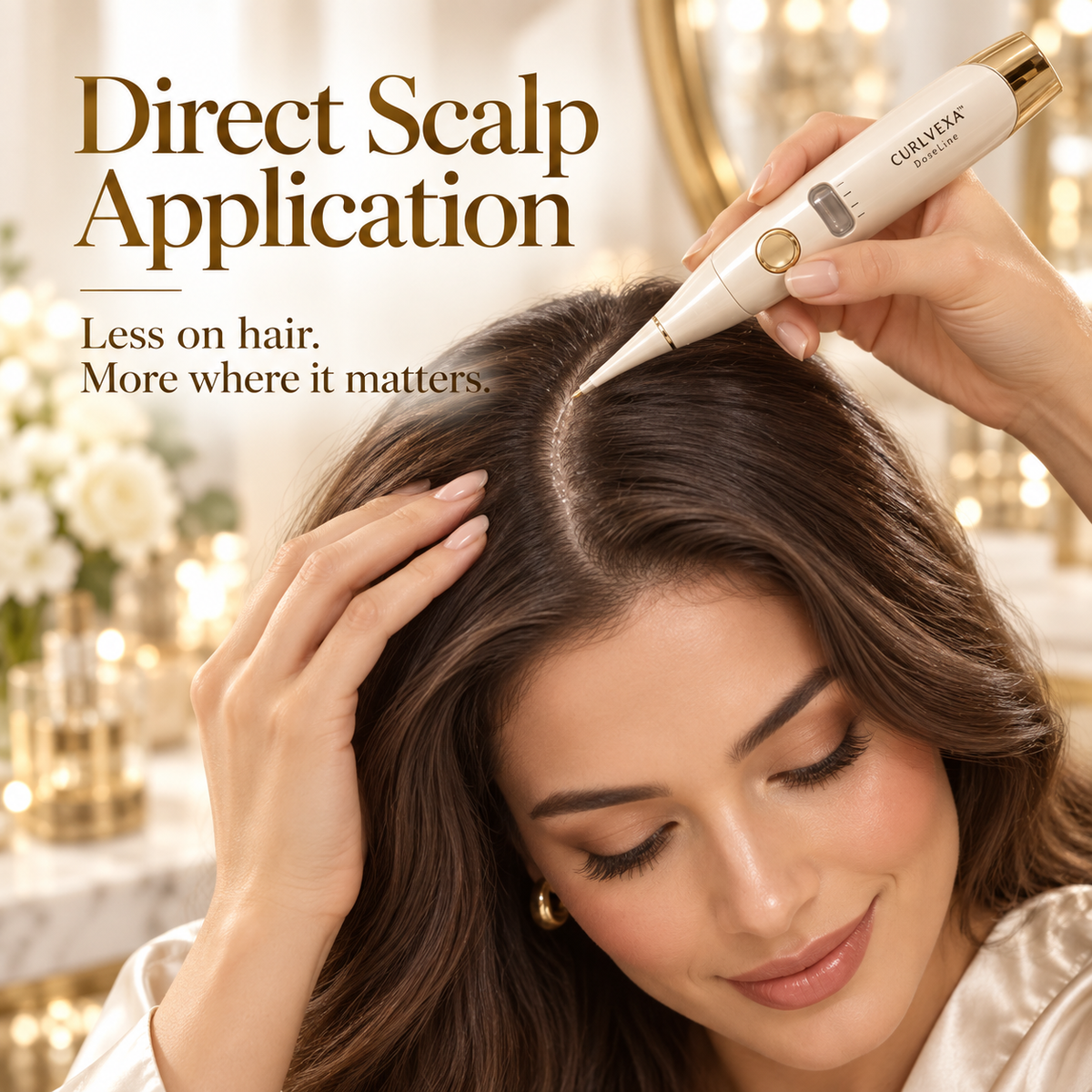 CURLVEXA™ DoseLine | Precision Scalp Serum Applicator
