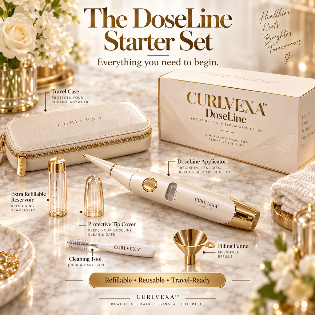CURLVEXA™ DoseLine | Precision Scalp Serum Applicator