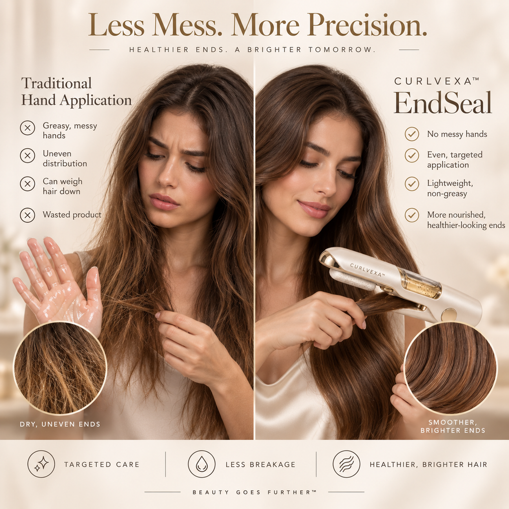 CURLVEXA™ EndSeal  Dual-Sided Hair-End Serum Applicator