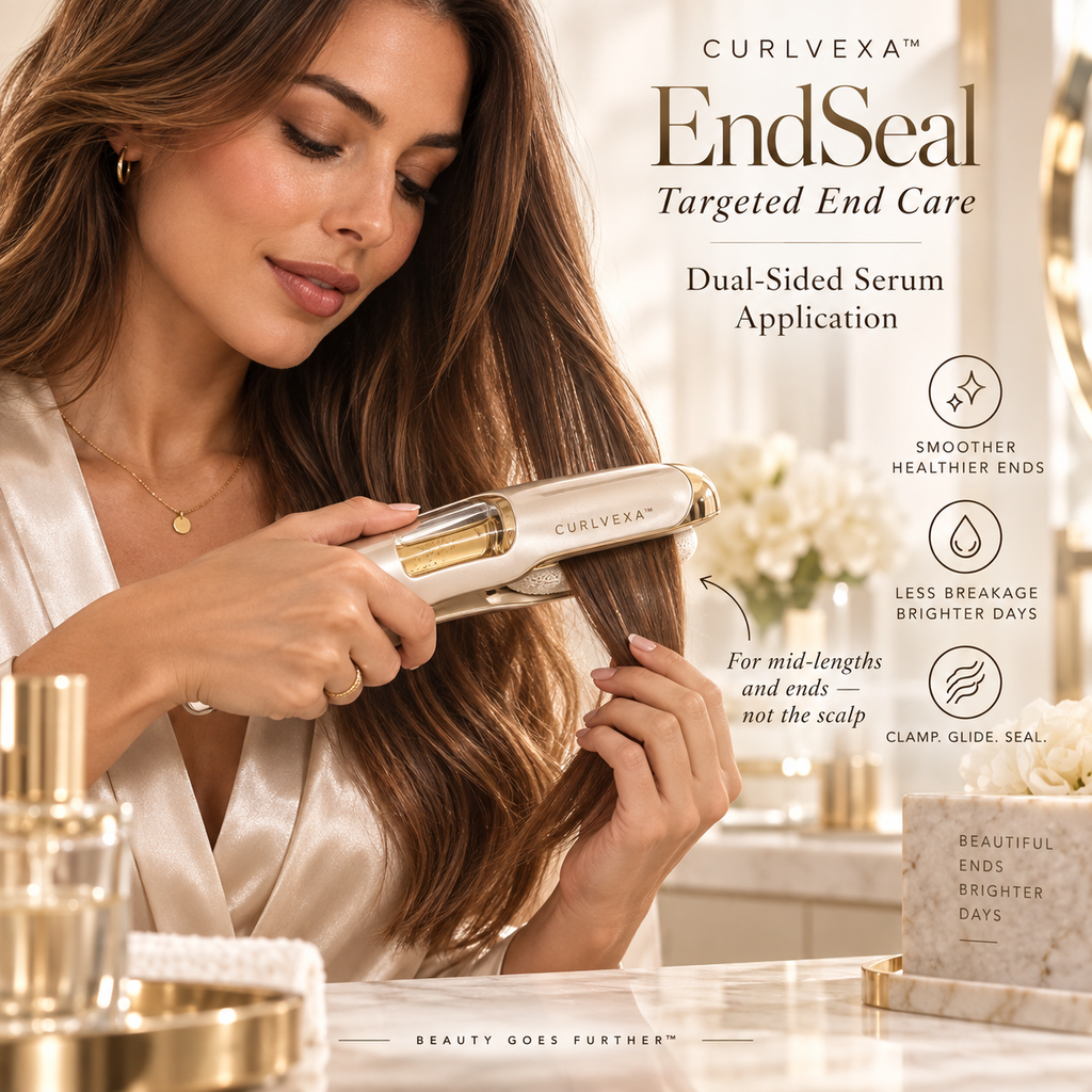 CURLVEXA™ EndSeal  Dual-Sided Hair-End Serum Applicator