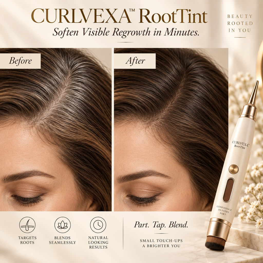 CURLVEXA™ RootTint | Precision Root Touch-Up Powder Applicator