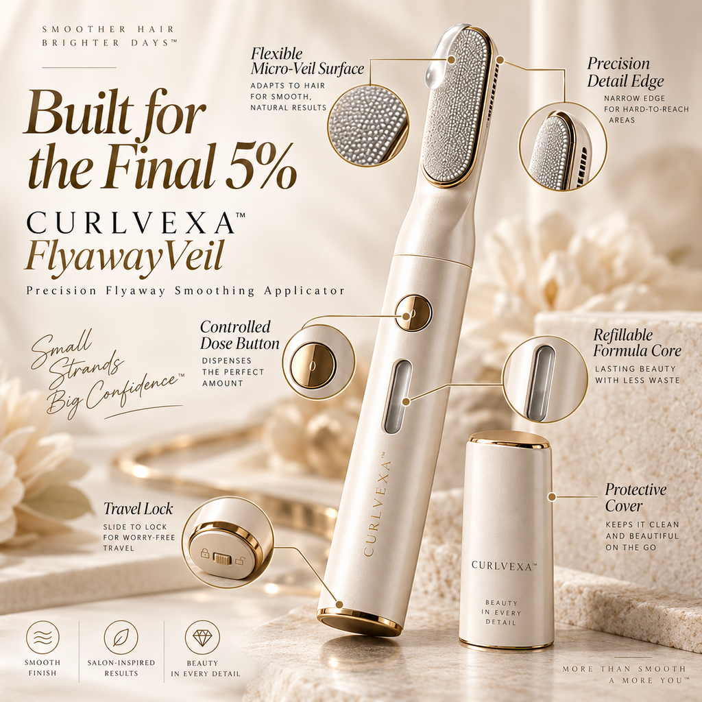 CURLVEXA™ FlyawayVeil | Precision Flyaway Smoothing Applicator
