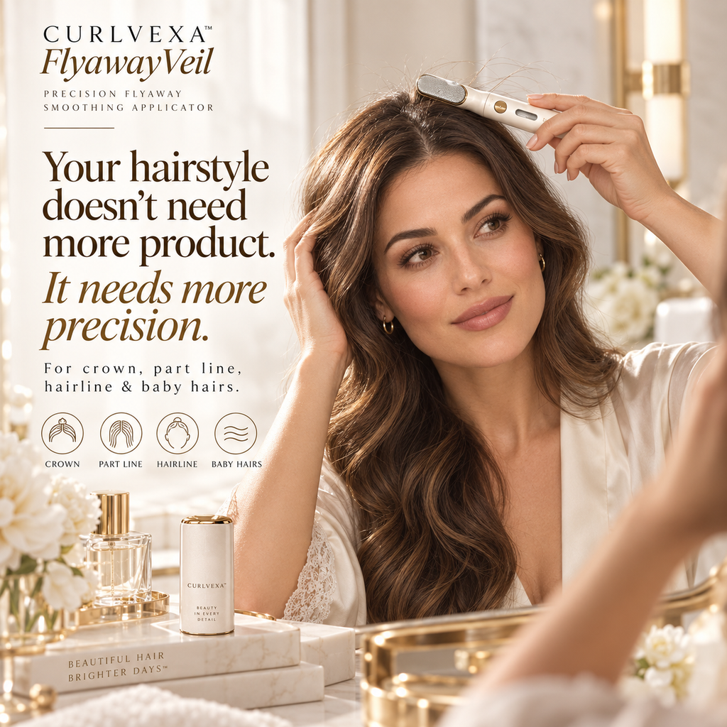 CURLVEXA™ FlyawayVeil | Precision Flyaway Smoothing Applicator