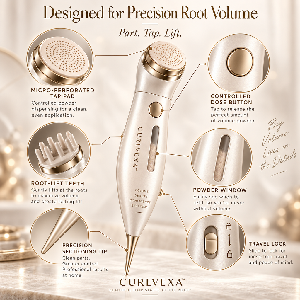 CURLVEXA™ VolumeTap | Precision Root Volume Powder Applicator