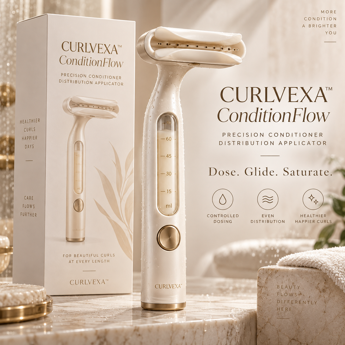 CURLVEXA™ ConditionFlow | Precision Conditioner Distribution Applicator