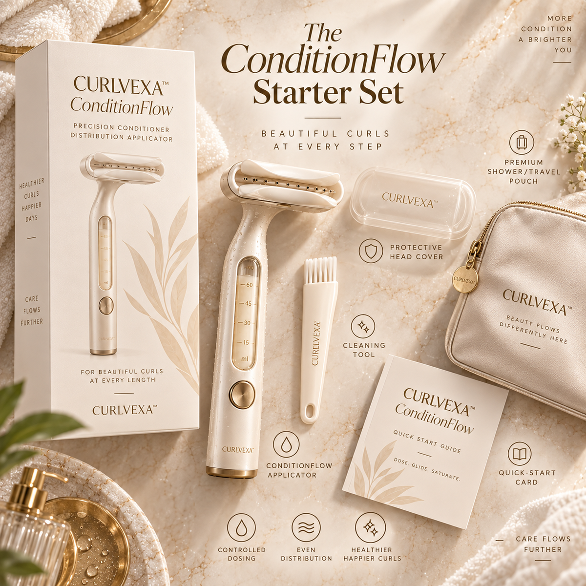 CURLVEXA™ ConditionFlow | Precision Conditioner Distribution Applicator