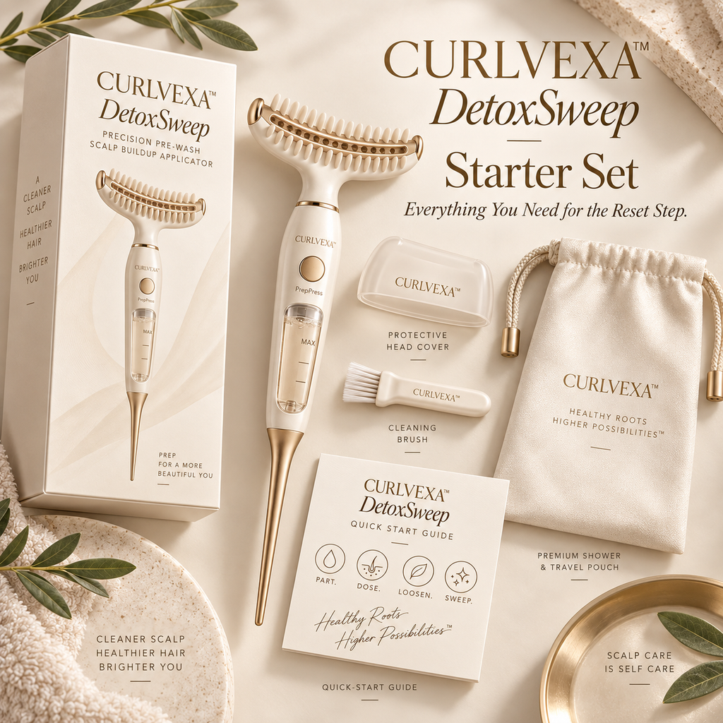 CURLVEXA™ DetoxSweep  Precision Pre-Wash Scalp Buildup Applicator