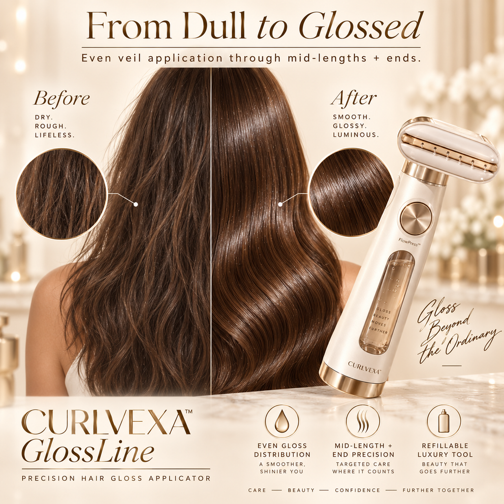 CURLVEXA™ GlossLine | Precision Hair Gloss Applicator