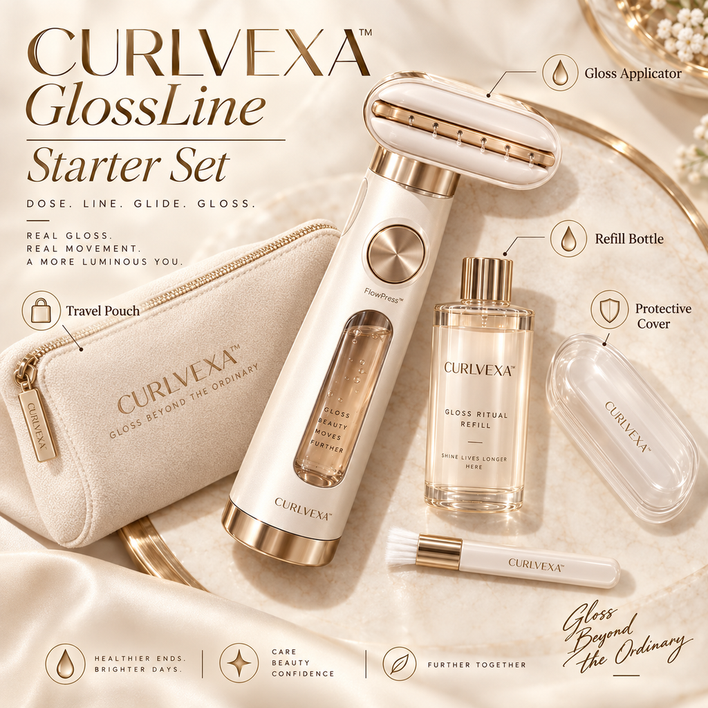 CURLVEXA™ GlossLine | Precision Hair Gloss Applicator