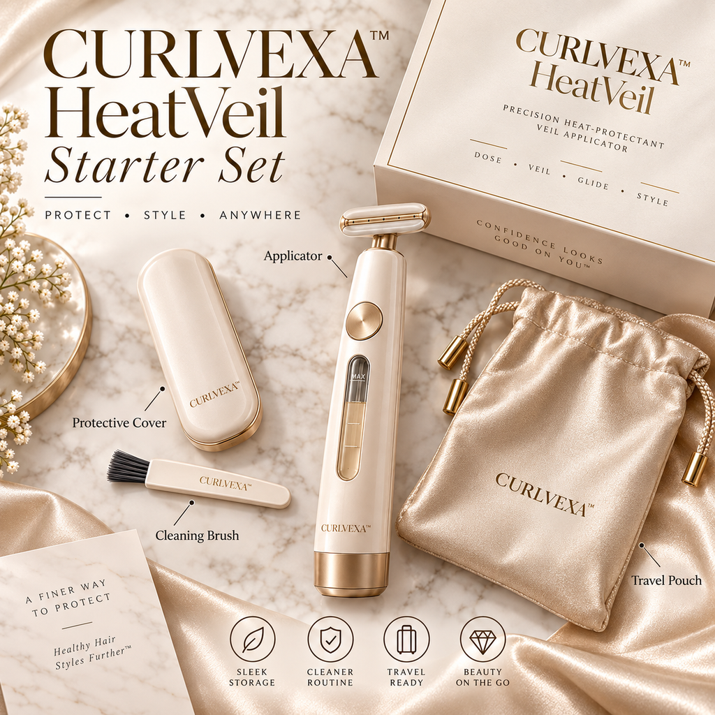 CURLVEXA™ HeatVeil | Precision Heat-Protectant Applicator