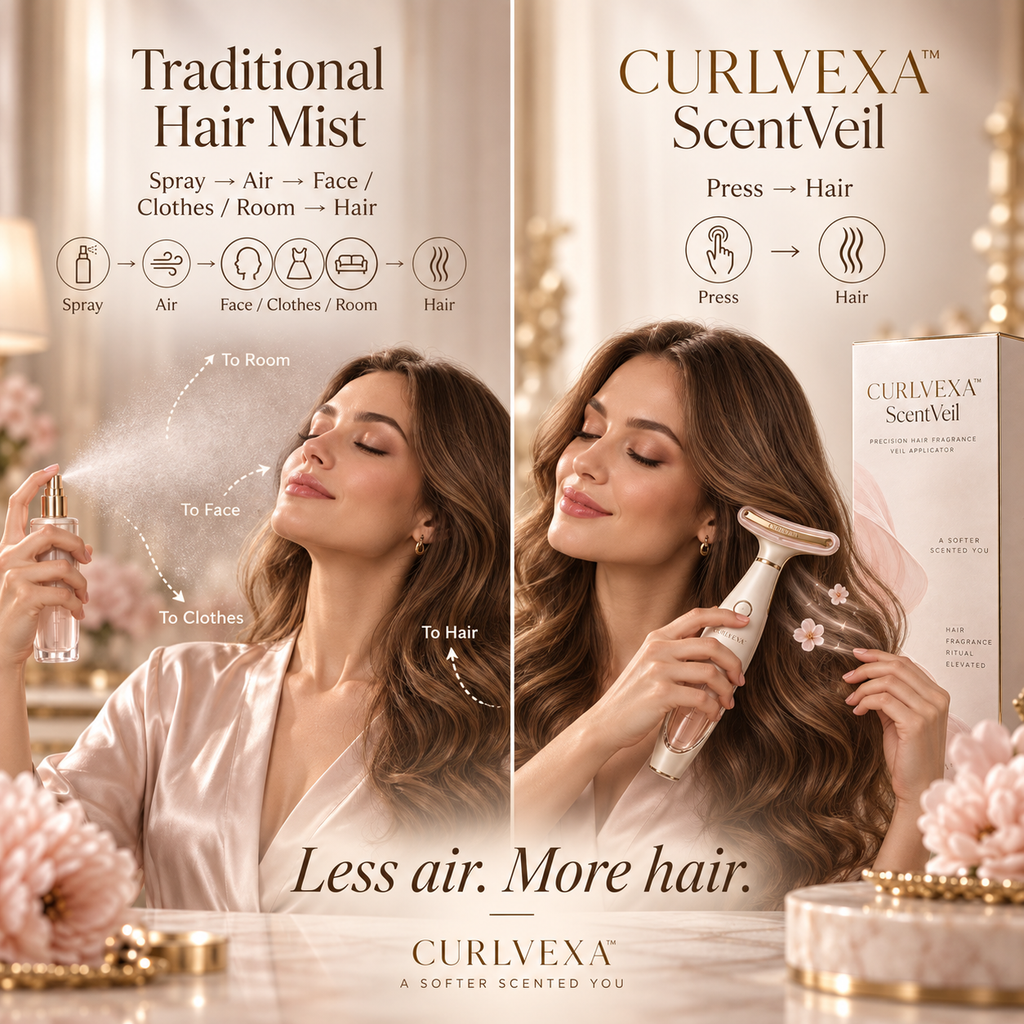 CURLVEXA™ ScentVeil | Precision Hair Fragrance Applicator