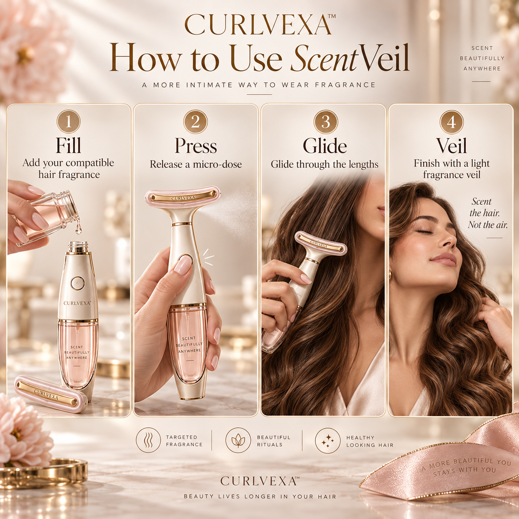 CURLVEXA™ ScentVeil | Precision Hair Fragrance Applicator