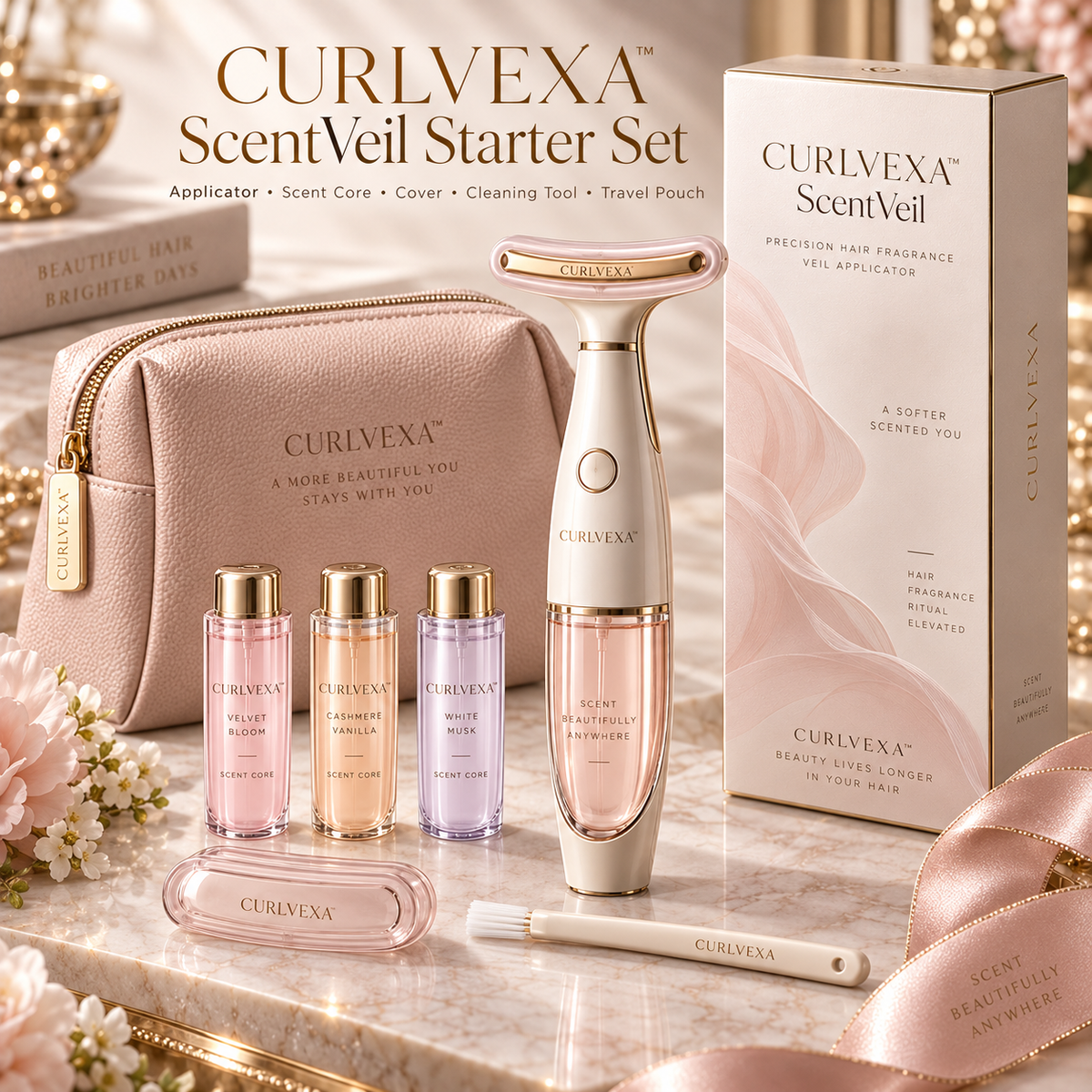 CURLVEXA™ ScentVeil | Precision Hair Fragrance Applicator