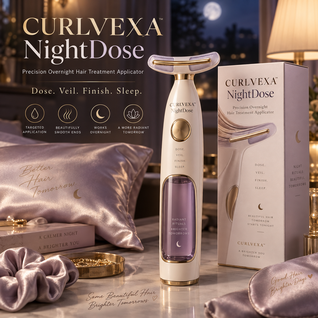 CURLVEXA™ NightDose | Precision Overnight Hair Treatment Applicator